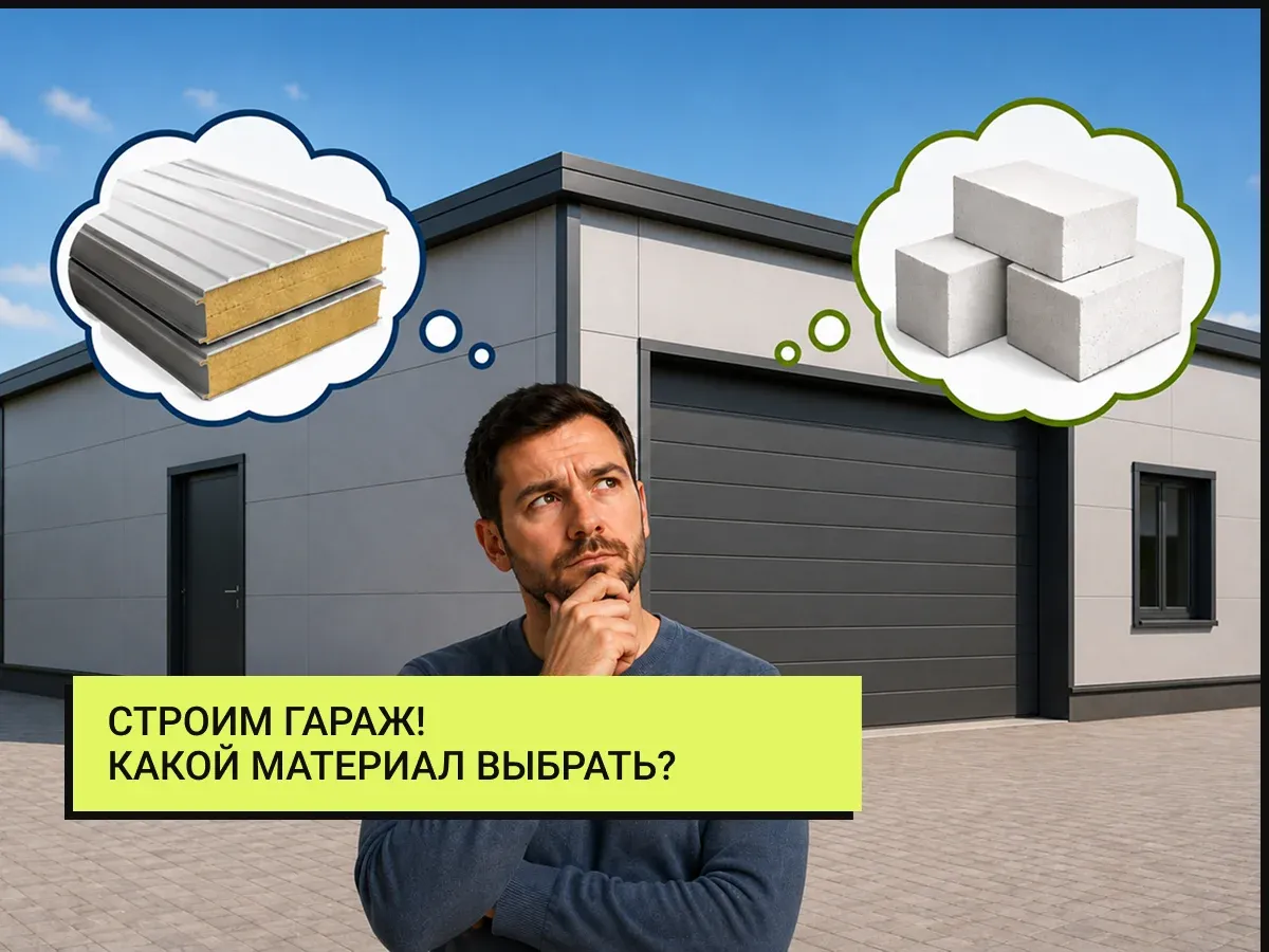 строим гараж: какой материал выбрать